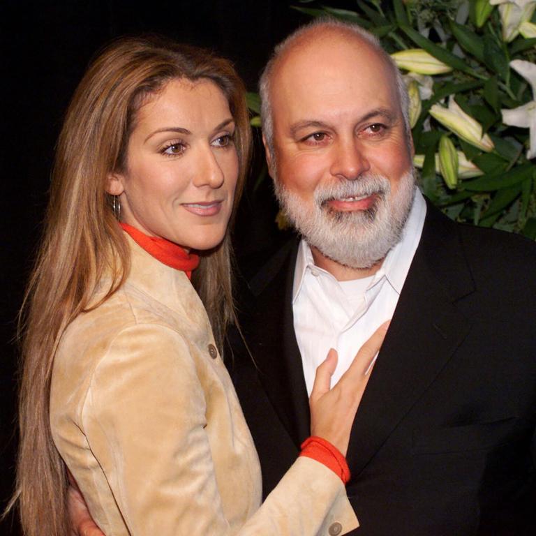 Celine Dion with late husband Rene Angelil.