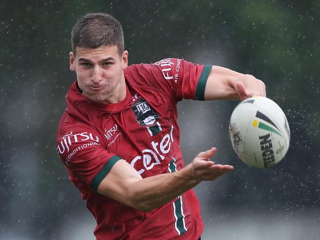 Adam Doueihi will be ready for Viliame Kikau. Picture: Brett Costello