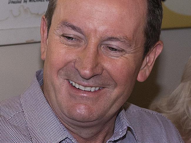 PERTH, AUSTRALIA - MARCH 14: Premier elect Mark McGowan and family arrive for breakfast in Rockingham on March 14, 2021 in Perth, Australia. Labor leader Mark McGowan has won the West Australian state election for a second term, in a landslide victory. (Photo by Will Russell/Getty Images)