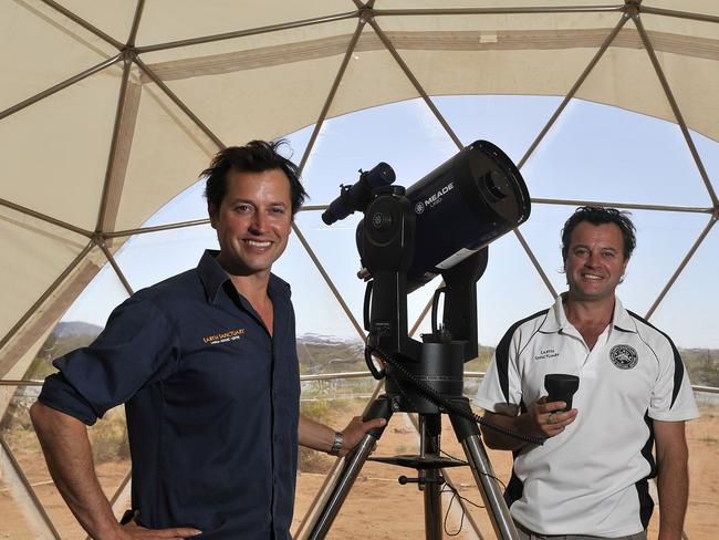 Earth Sanctuary co-owners Tom Falzon and brother Dan Falzon where granted $50,000 to develop a public observatory with a dedicated 14 inch telescope at the Earth Sanctuary site just outside of Alice Springs on Colonel Rose Drive.