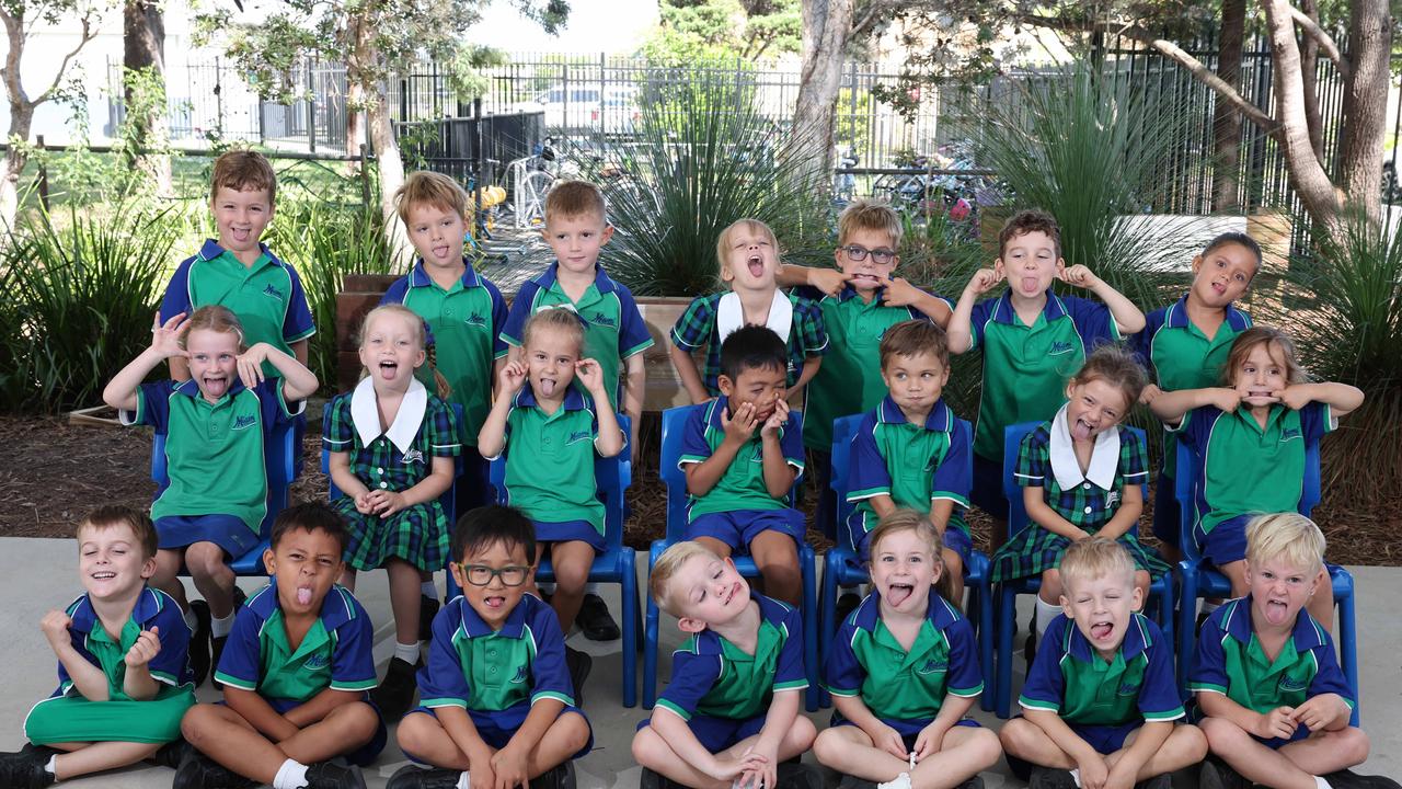 My First Year: Miami State School Prep S. L-R Front row: Danny, Lyricc, Lucas, Jack, Emmerson, Brooklyn, Leif. Middle row: Isla, Charlotte, Lacey, Isaiah, Louis, Summer, Harlow. Back row: Maison, Marlo, Ashton, Zahli, Lennox, Owen, Olivia. Picture Glenn Hampson