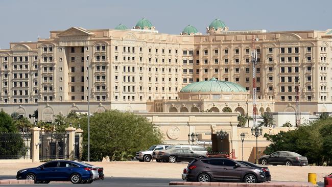 A group of Saudi tycoons is being detained in The Ritz Carlton hotel, in the Saudi capital Riyadh. Picture: AFP / Fayez Nureldine.