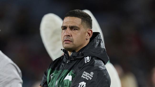 Cody Walker will be out for at least two weeks with Souths suffering a double injury blow in the halves. Picture: Brett Hemmings/Getty Images