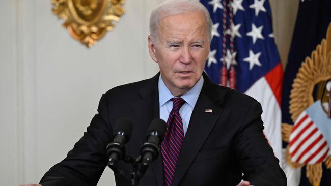 ‘American leadership is what holds the world together, says Mr Biden. Picture: AFP