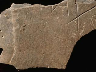 The ‘Artognou’ stone ... engraved with a name similar to Arthur’s.