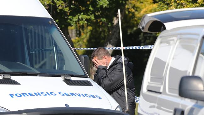 Police were confronted by a grisly scene inside the Maitland home. Picture: Peter Lorimer