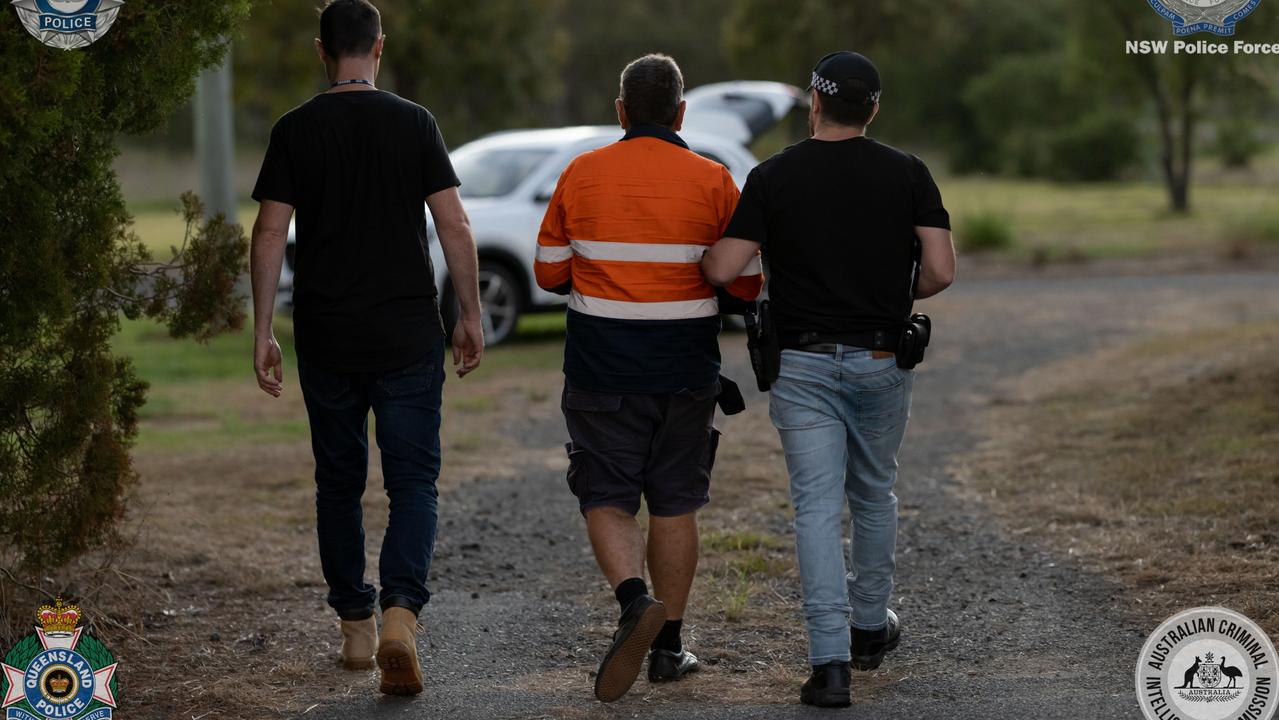 Five men were charged following the major arrest at the Monto airstrip.