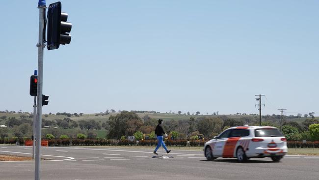 At a former airstrip in the state’s Central West, Transport for NSW is teaming up with researchers and the auto industry to test self-driving technology. Picture: Transport for NSW