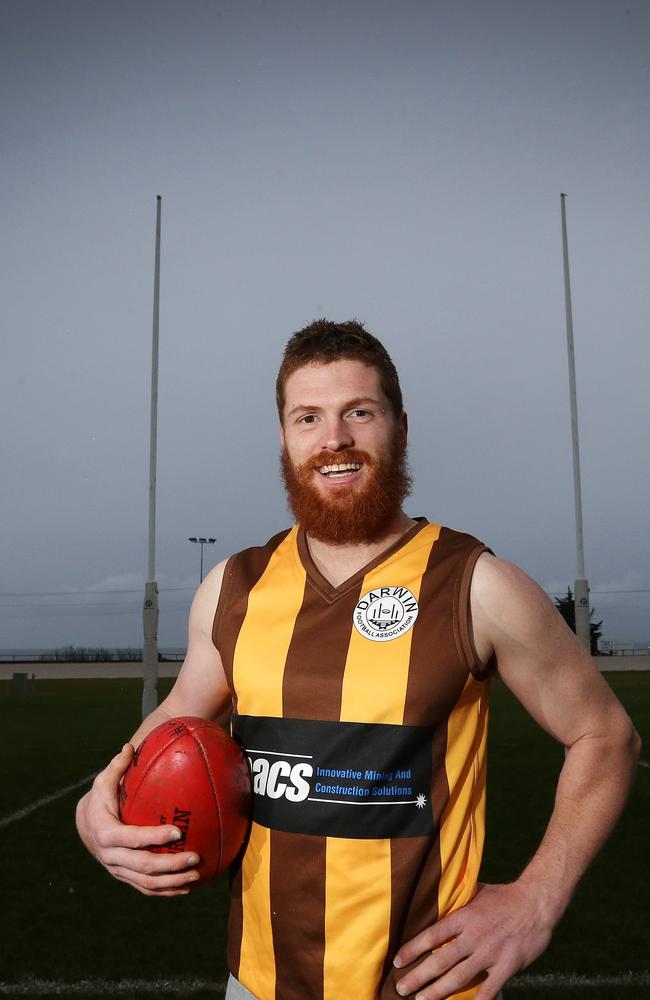 South Burnie footballer Rohan Baldock is a great in Tassie. Picture: Chris Kidd