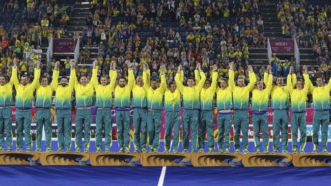 Australia won gold in men’s hockey at the Gold Coast 2018 Commonwealth Games Photo: Grant Treeby