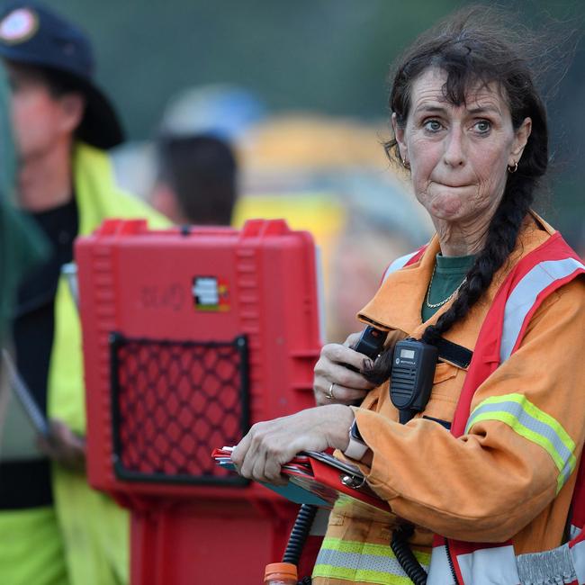 Incident Controller Rachel Connolly at Obi Valley bushfire, Schultz Road, Witta. Picture: Patrick Woods.