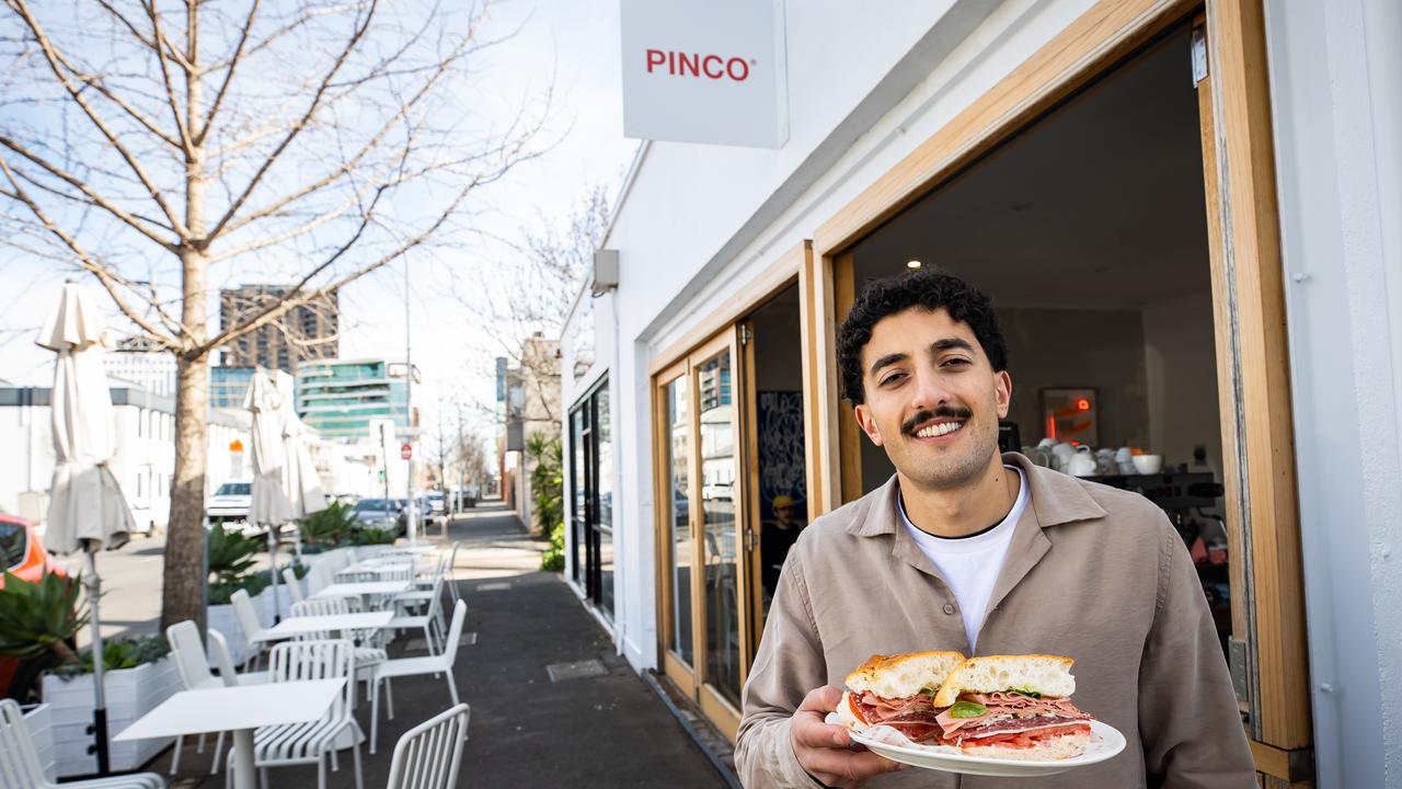 Pinco Deli owner Saba Maghsoudi said he was excited to expand with a location in the city. Picture: Tom Huntley