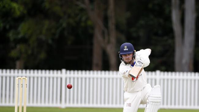 Action from the match between QLD University and Wynnum in St Lucia. Picture: Tertius Pickard