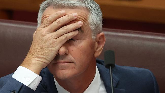 CANBERRA, AUSTRALIANewsWire Photos November 22, 2021: Senator Gerard Rennick in the Senate Chamber in Parliament House Canberra.Picture: NCA NewsWire / Gary Ramage