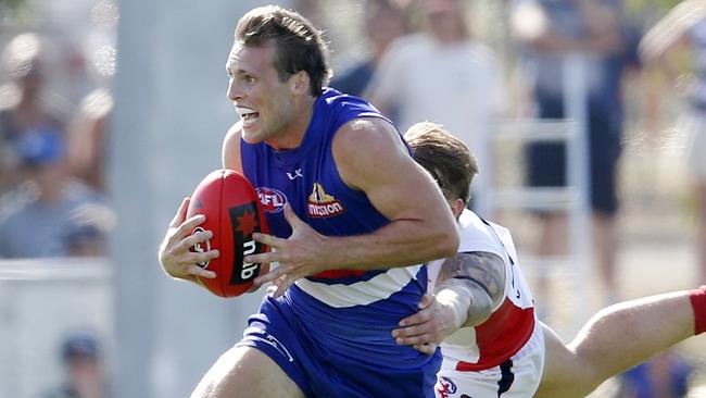 Josh Prudden in action for the Western Bulldogs in 2016. Pic: Michael Klein