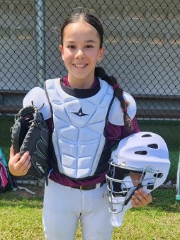 Tigi Lien-Jenkins will represent Queensland in the National under 12s School Sports Softball Championships in Cairns. Picture: Supplied