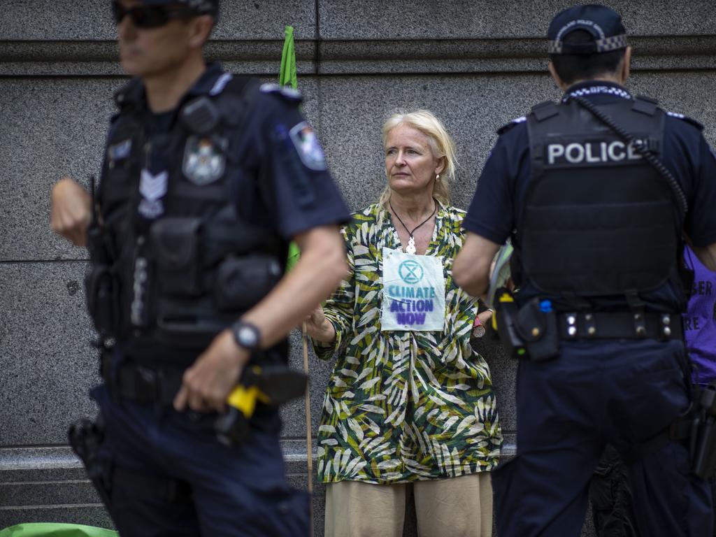 Extinction Rebellion ‘spring rebellion’ protests in Brisbane. Picture: Glenn Hunt/AAP