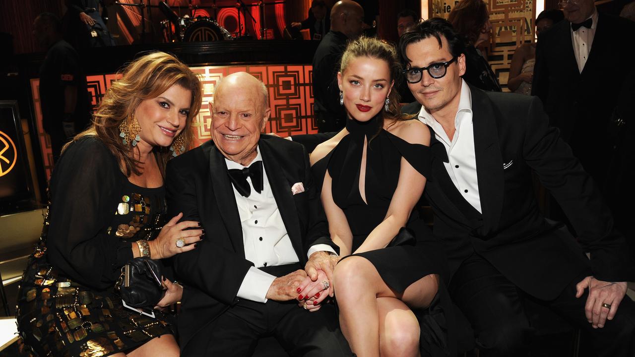 Mindy Rickles, Don Rickles, Amber Heard and Johnny Depp with Mindy and Don Rickles at Spike TV's "Don Rickles: One Night Only" on May 6, 2014. Picture: Kevin Mazur/Getty Images for Spike TV