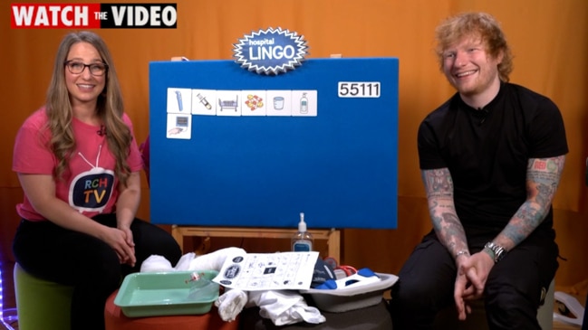 Ed Sheeran plays Hospital Lingo at Melbourne's Royal Children's Hospital