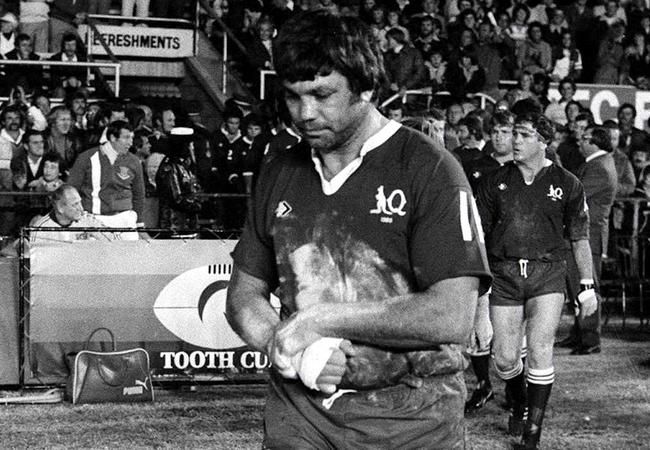 Arthur Beetson leads out the Maroons in the first ever Origin.