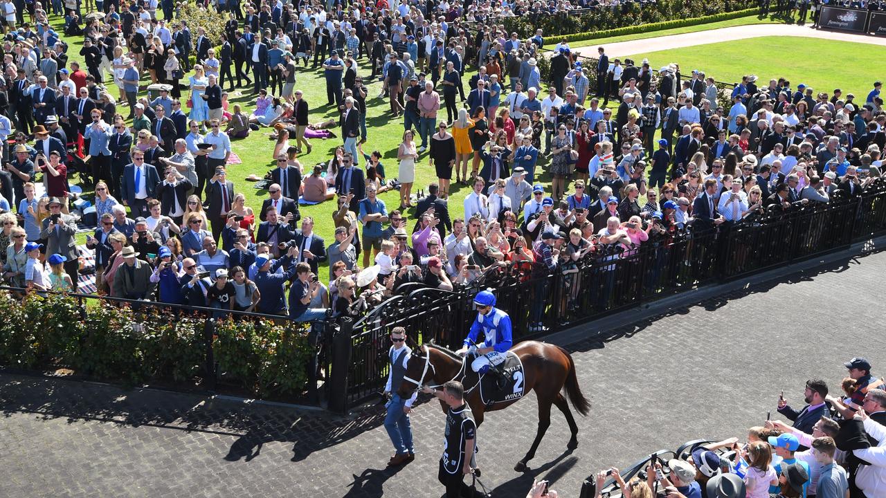 Thousands of people who attended the Melbourne Cup on Tuesday may have been exposed to Covid-19 after two people who were at the race tested positive. Picture: Vince Caligiuri/Getty Images