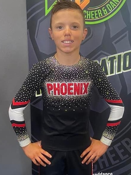 Xavier Bubner from Phoenix Cheer and Dance. Picture: Supplied.