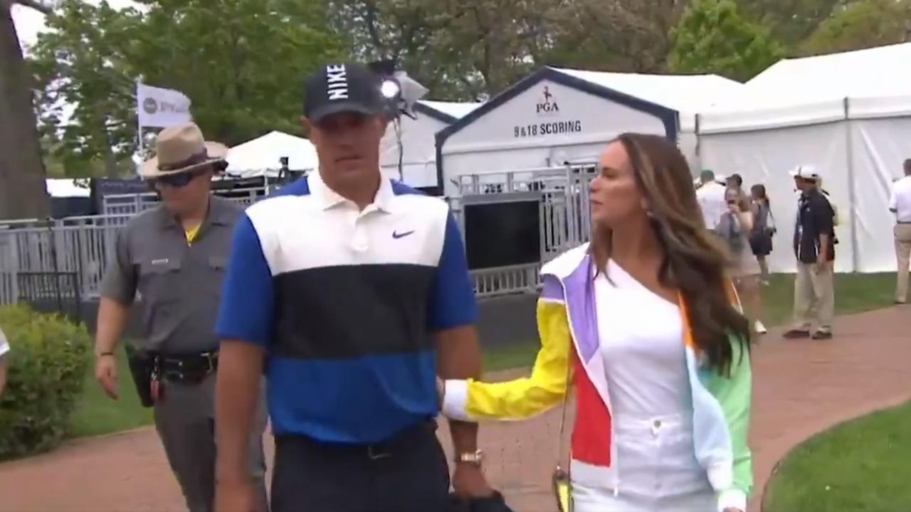 Brooks Koepka had just one thing on his mind today, sorry.