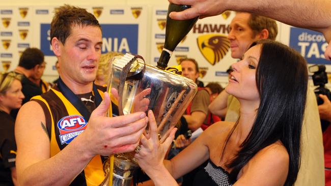 Trent Croad returned to Hawthorn to win the 2008 premiership. Picture: Craig Borrow