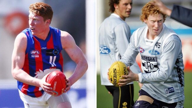 The resemblance between Oakleigh Charger Matthew Rowell and Geelong champion Cameron Ling is uncanny.