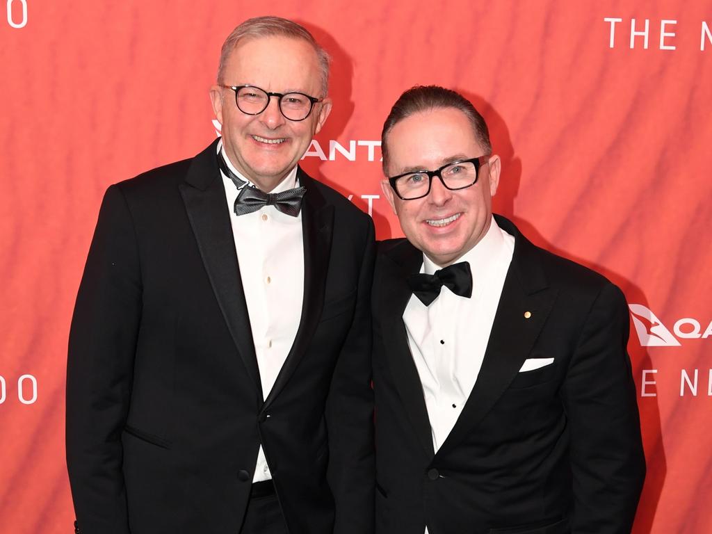 The Prime Minister has been cordial with the Qantas CEO for years. Picture: James D. Morgan/Getty Images