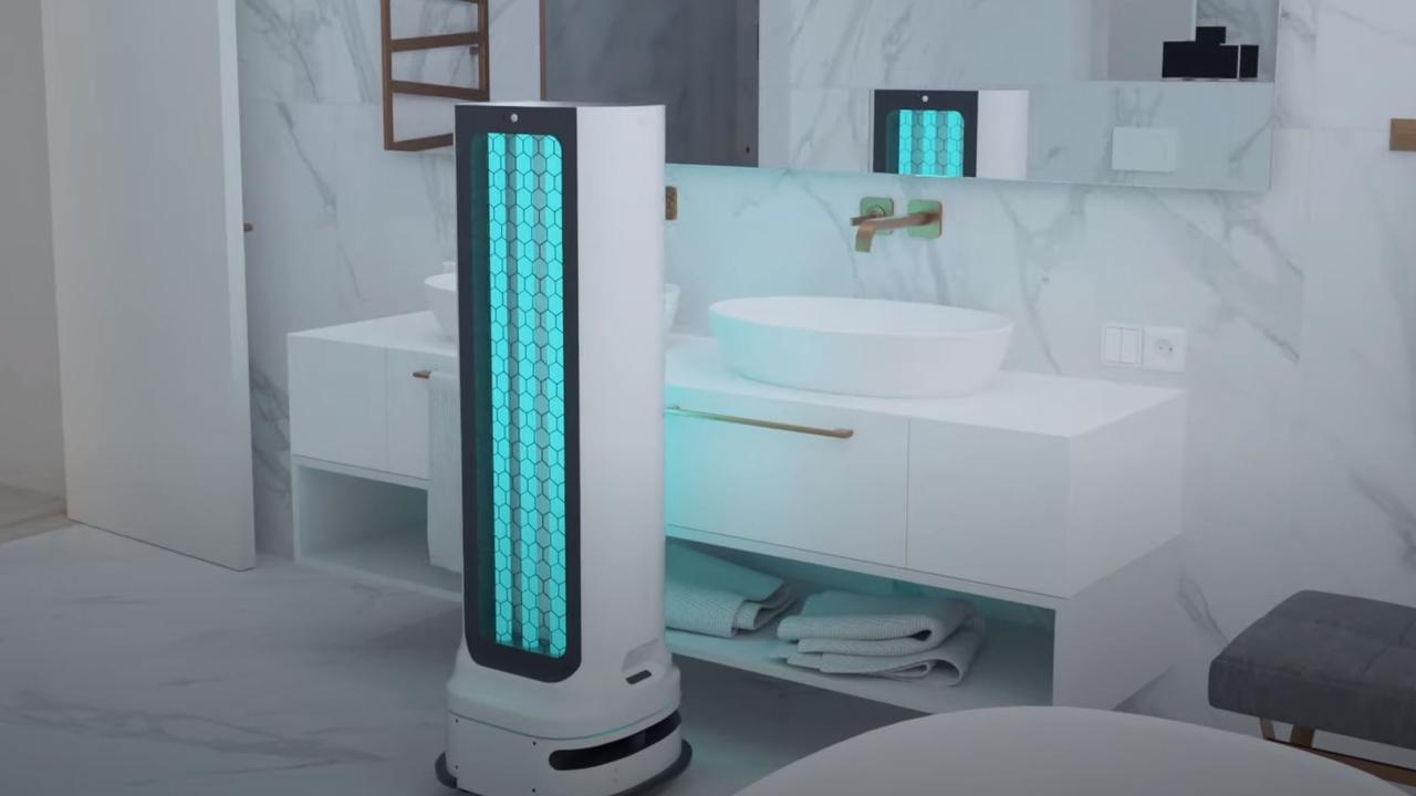 The robot is recommended for sanitising high-touch points in hotels and other locations.