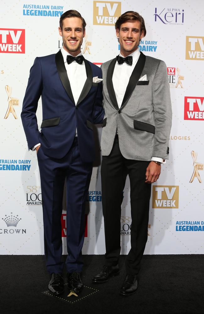 Jordan and Zac Stenmark at the 58th annual TV Week Logie Awards. . Picture Julie Kiriacoudis