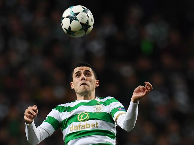 Tom Rogic’s Celtic is ranked 58th. Picture: AFP