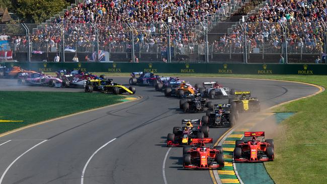 The 2-19 Australian Formula One Grand Prix at Albert Park. Picture: Getty Images