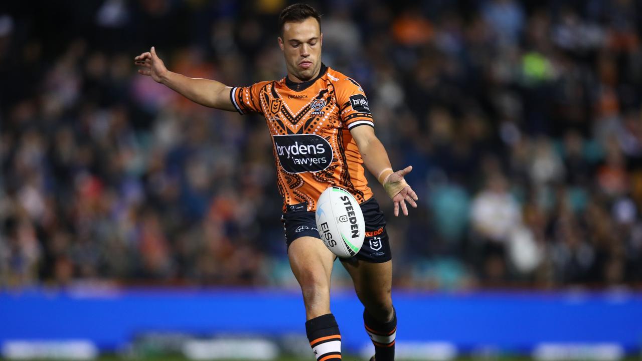 A leading NRL news site tricked its readers into believing Luke Brooks left the West Tigers. Picture: Jason McCawley/Getty Images