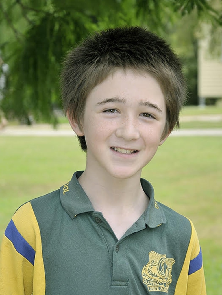 Cloyna State School captain BJ Corcoran