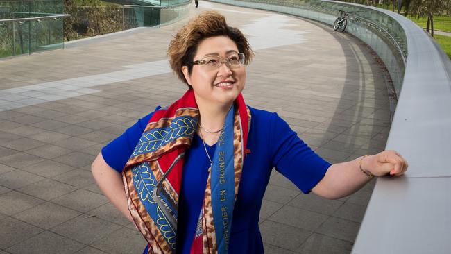 Chinese mining entrepreneur Sally Zou, who lives in Adelaide and Sydney while in Australia. Picture: Jo-Anna Robinson