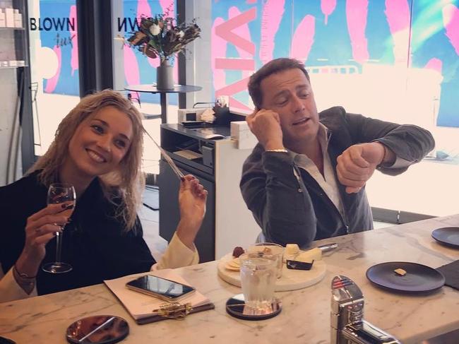 Jasmine Yarbrough and Karl Stefanovic ham it up for the camera in May 2017. Picture: Instagram