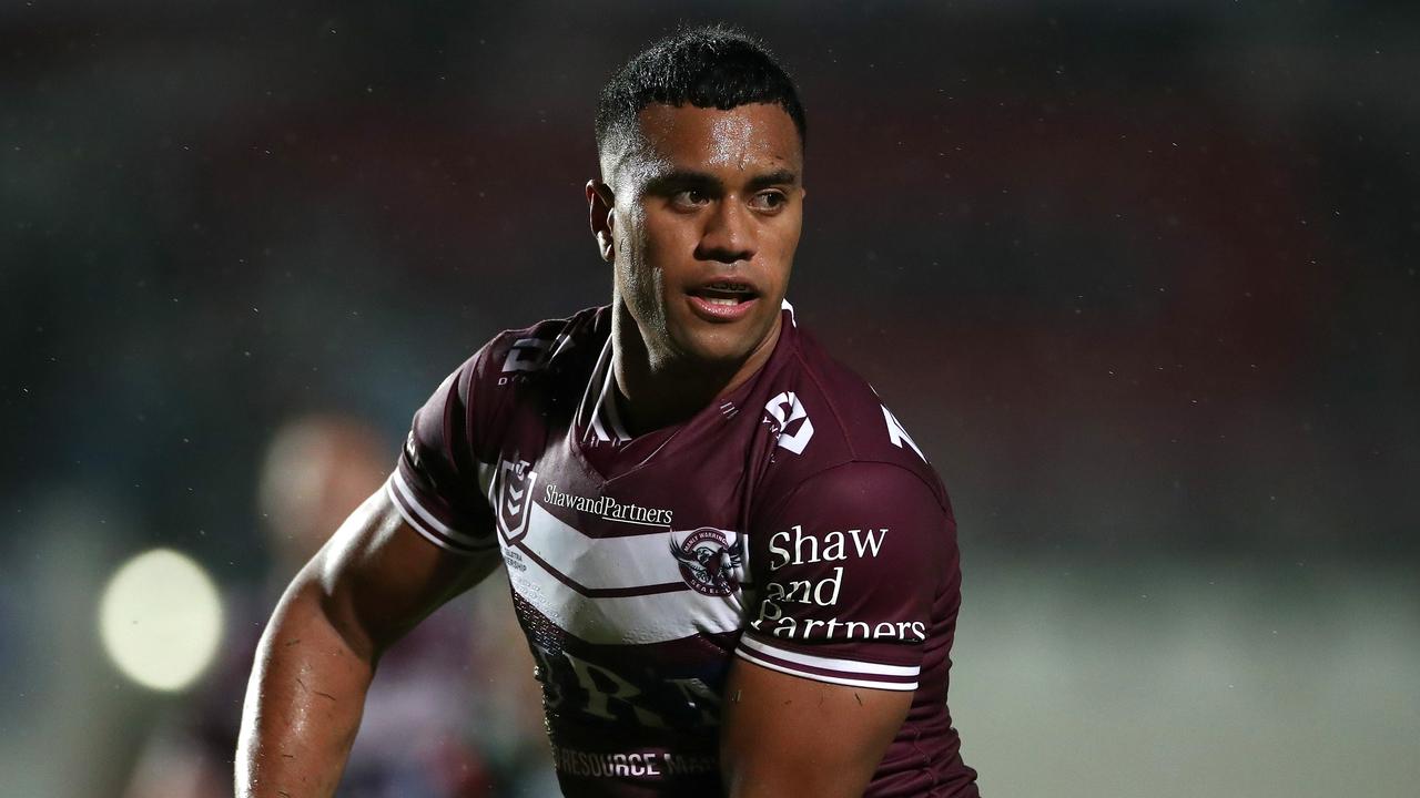 Tevita Funa has had limited opportunities at the Sea Eagles this season. Picture: Cameron Spencer/Getty Images