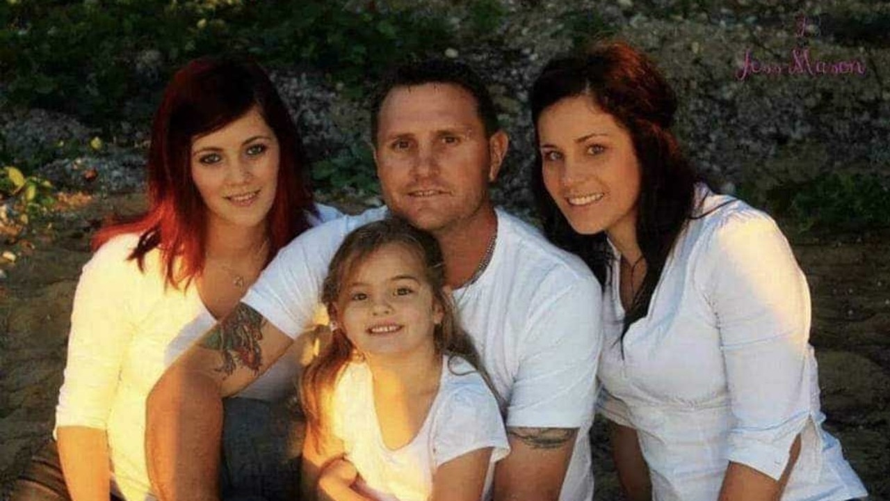 Scott with his three daughters Kimberley, Shenae and Angela. Picture: Supplied by family