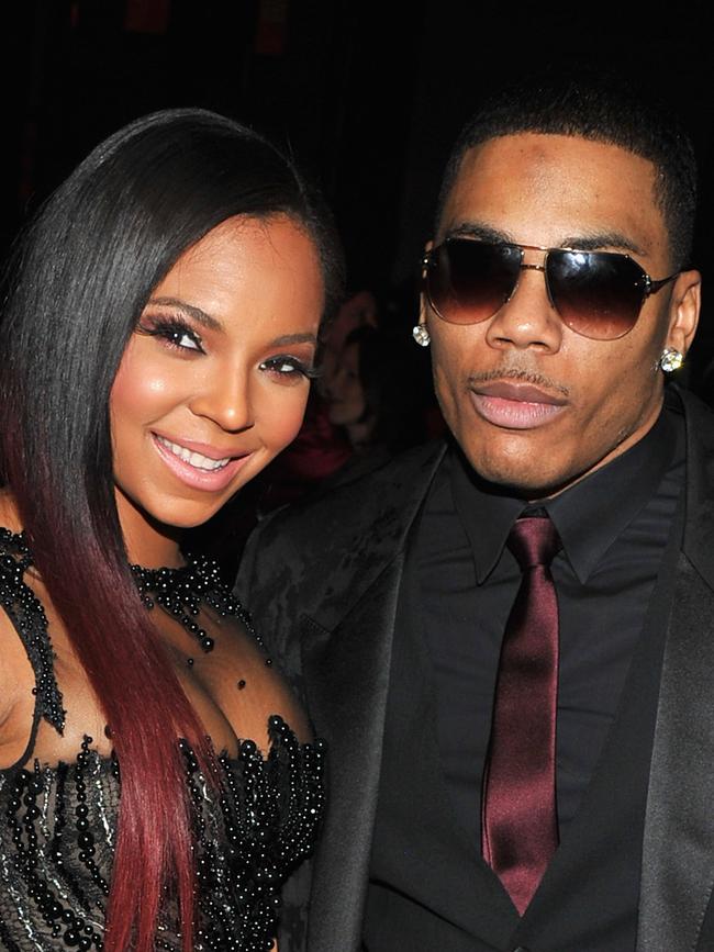 First time around: Ashanti and Nelly in 2012. Picture: Getty