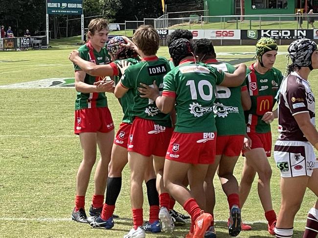 The Wynnum Manly Connell Challenge side celebrates.