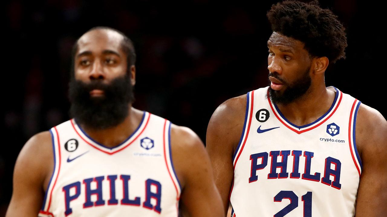The Sixers’ star duo haven’t quite delivered. (Photo by Adam Glanzman / GETTY IMAGES NORTH AMERICA / Getty Images via AFP)