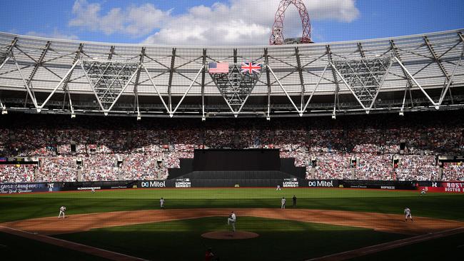 The MLB London Series game between the New York Yankees and the Boston Red Sox at London Stadium on June 30. Picture: Getty Images