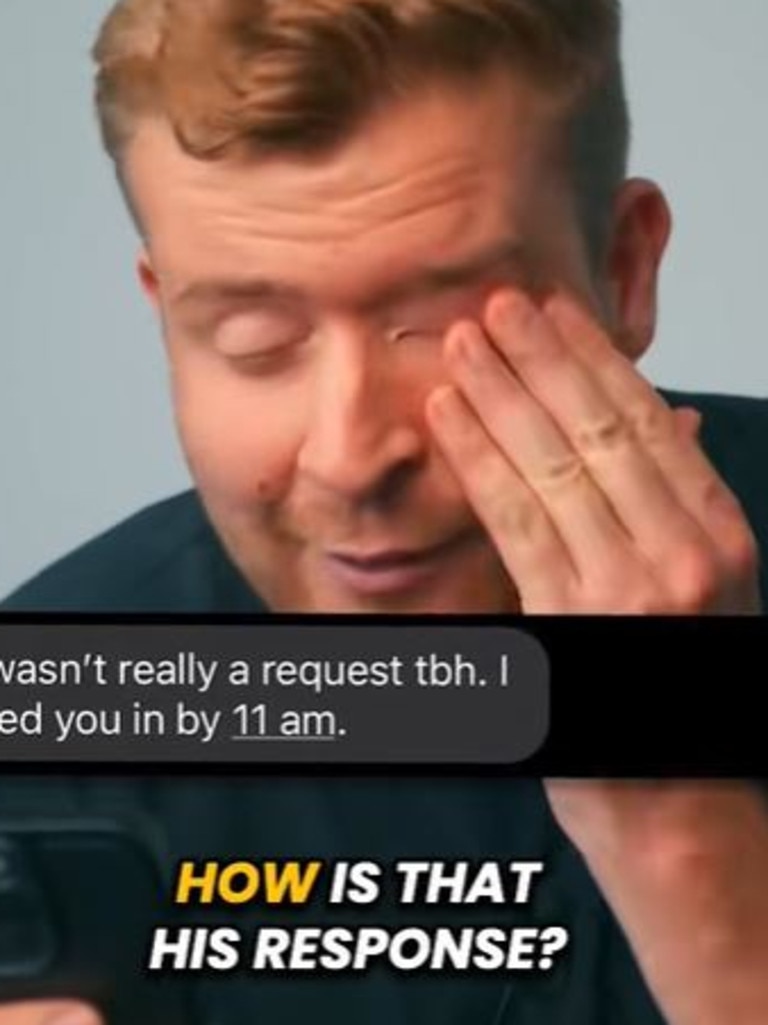He argued the boss was wrong. Picture: TikTok/BenAskins