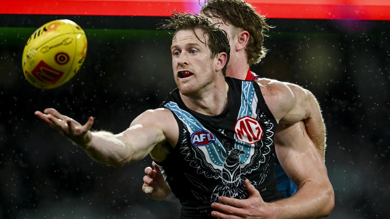 Jonas in his last appearance at AFL level. (Photo by Mark Brake/Getty Images)