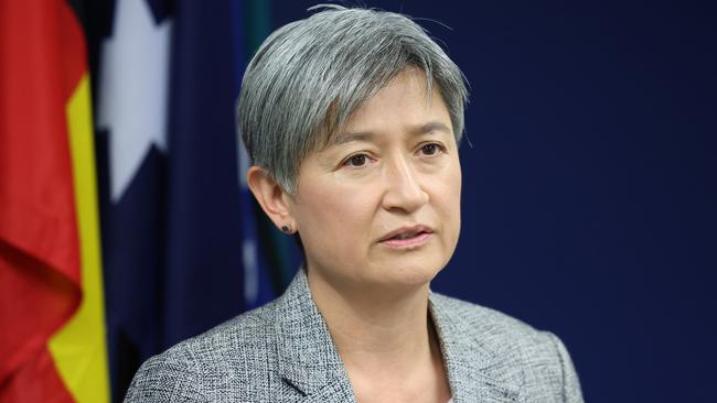 Penny Wong is comfortable talking only to her own. Picture: David Mariuz