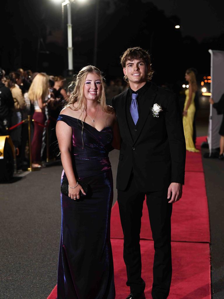 Claire Olsen & Oakley Smith at Xavier Catholic College year 12 formals. Picture: Patrick Woods.