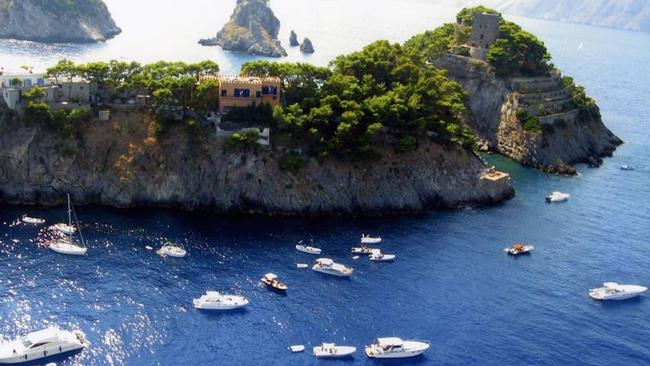 Meanwhile the boating public can only dream of what’s on the island. Picture: LuxuryItalianIsland.com
