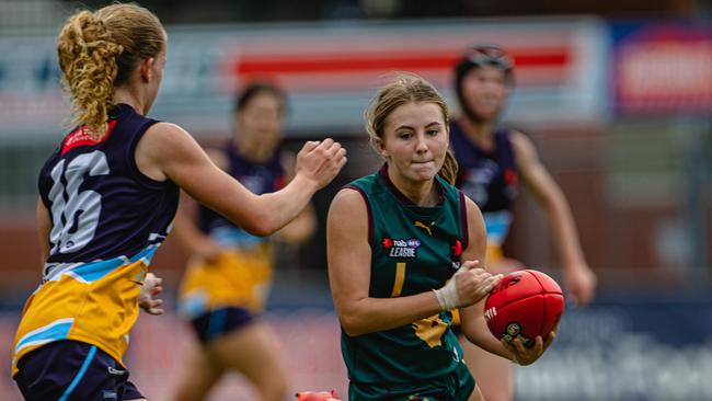 Brooke Barwick has been tipped by some experts to go as high as number 3 despite missing the season with an ACL injury. Picture: Linda Higginson